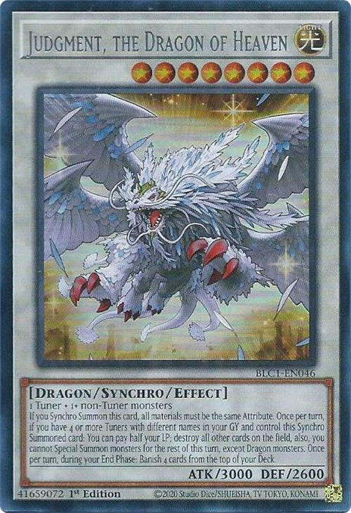 Judgment, the Dragon of Heaven (Silver) [BLC1-EN046] Ultra Rare | Gear Gaming Bentonville