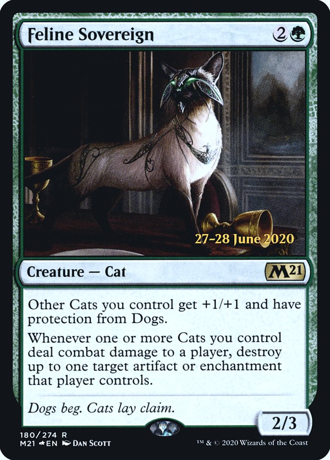 Feline Sovereign  [Core Set 2021 Prerelease Promos] | Gear Gaming Bentonville