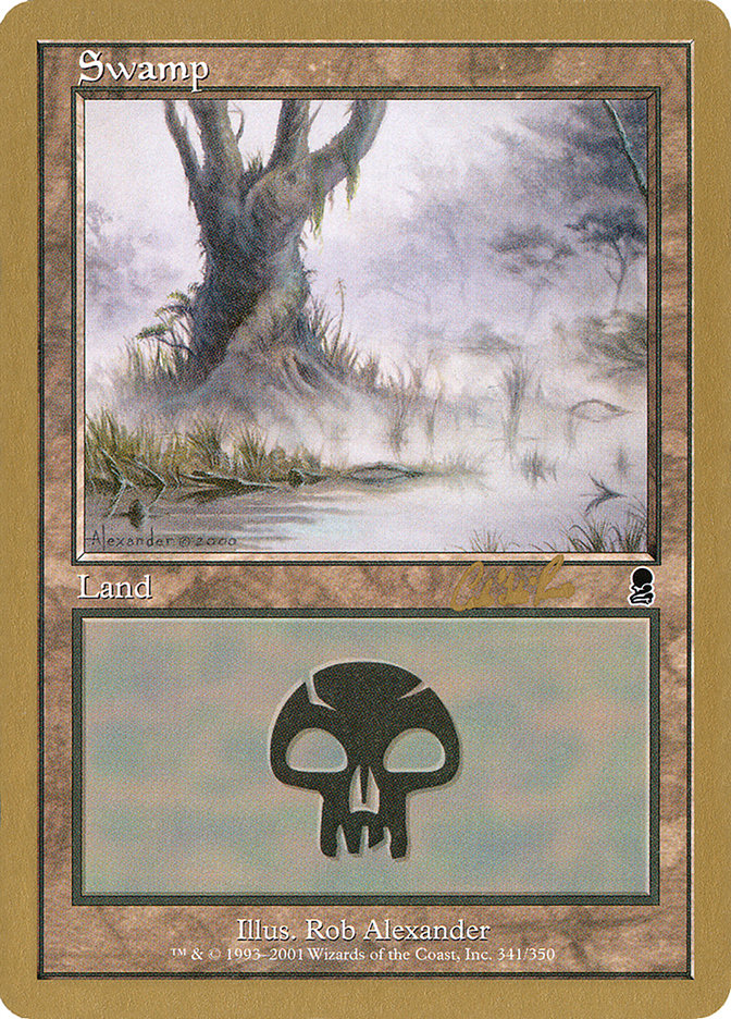 Swamp (cr341) (Carlos Romao) [World Championship Decks 2002] | Gear Gaming Bentonville