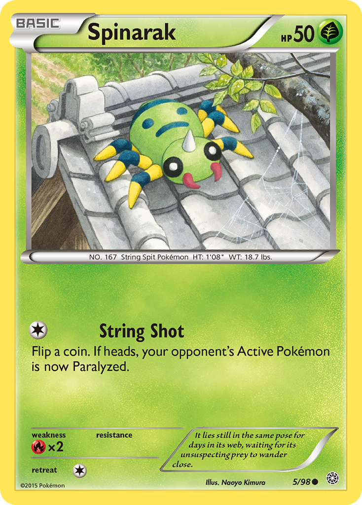 Spinarak (5/98) [XY: Ancient Origins] | Gear Gaming Bentonville