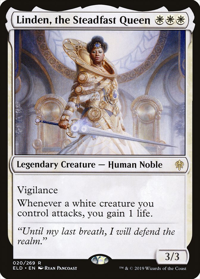 Linden, the Steadfast Queen [Throne of Eldraine] | Gear Gaming Bentonville