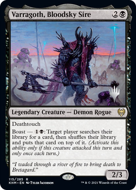 Varragoth, Bloodsky Sire [Kaldheim Promo Pack] | Gear Gaming Bentonville