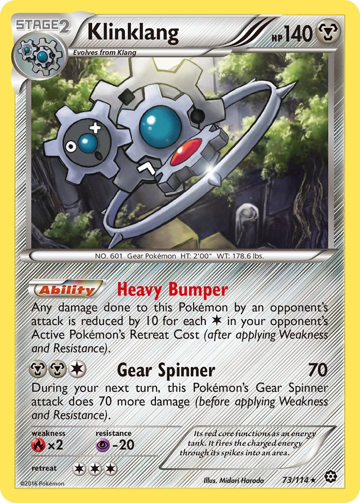 Klinklang (73/114) (Theme Deck Exclusive) [XY: Steam Siege] | Gear Gaming Bentonville