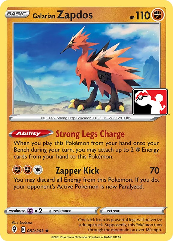 Galarian Zapdos (082/203) [Prize Pack Series One] | Gear Gaming Bentonville