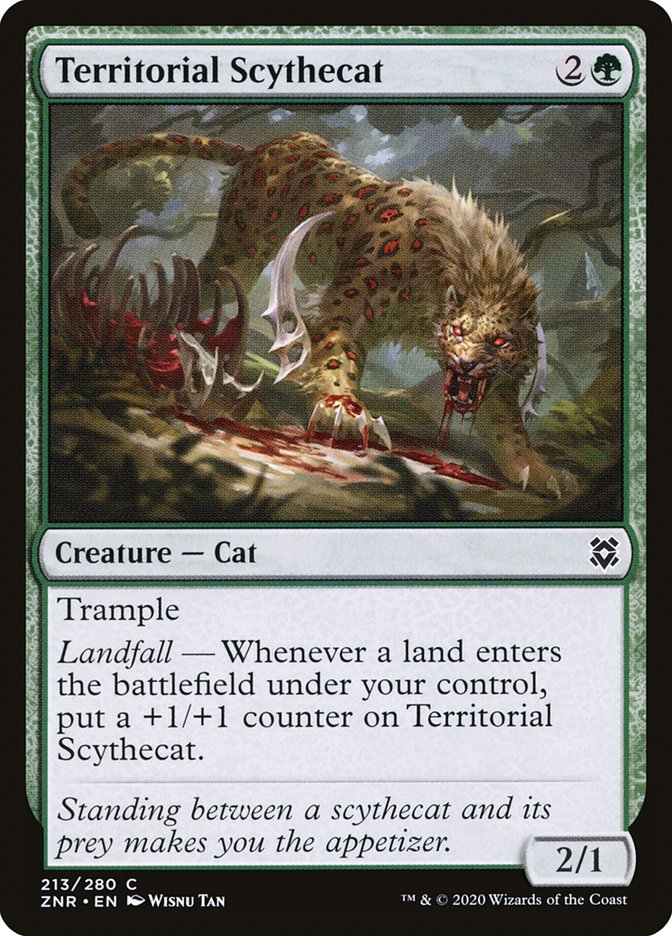 Territorial Scythecat [Zendikar Rising] | Gear Gaming Bentonville