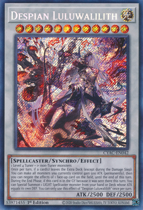 Despian Luluwalilith [CYAC-EN042] Secret Rare | Gear Gaming Bentonville