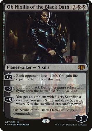 Ob Nixilis of the Black Oath (Commander 2014) [Oversize Cards] | Gear Gaming Bentonville