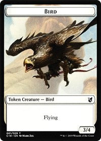 Bird (001) // Sculpture Double-sided Token [Commander 2019 Tokens] | Gear Gaming Bentonville