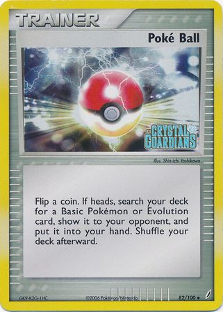 Poke Ball (82/100) (Stamped) [EX: Crystal Guardians] | Gear Gaming Bentonville