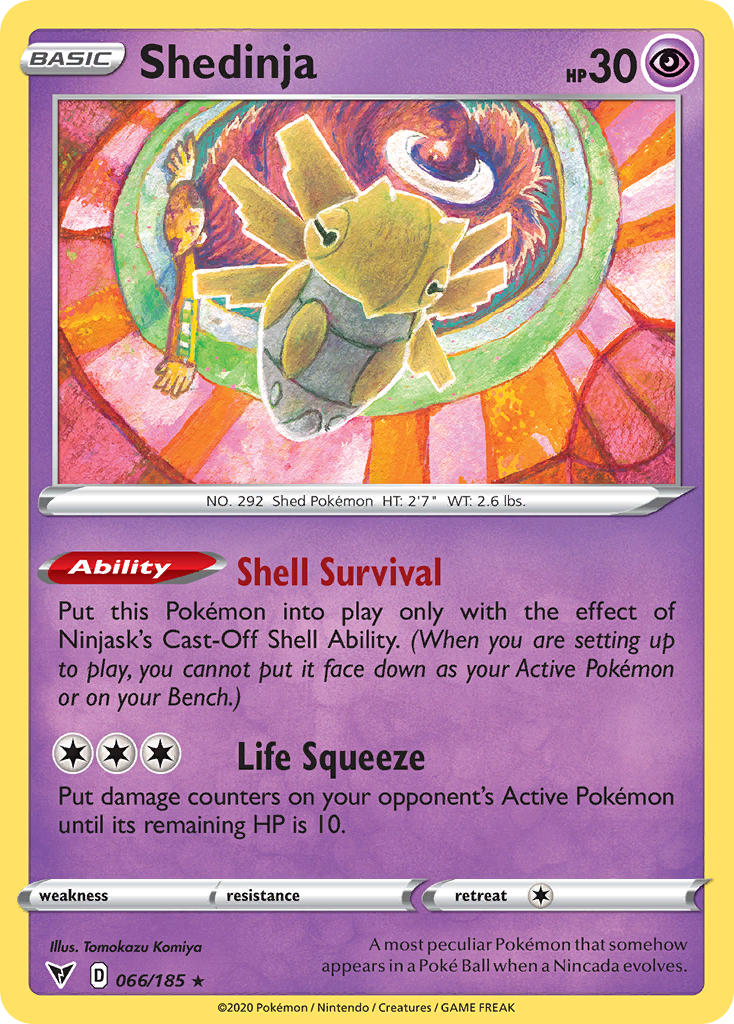 Shedinja (066/185) [Sword & Shield: Vivid Voltage] | Gear Gaming Bentonville