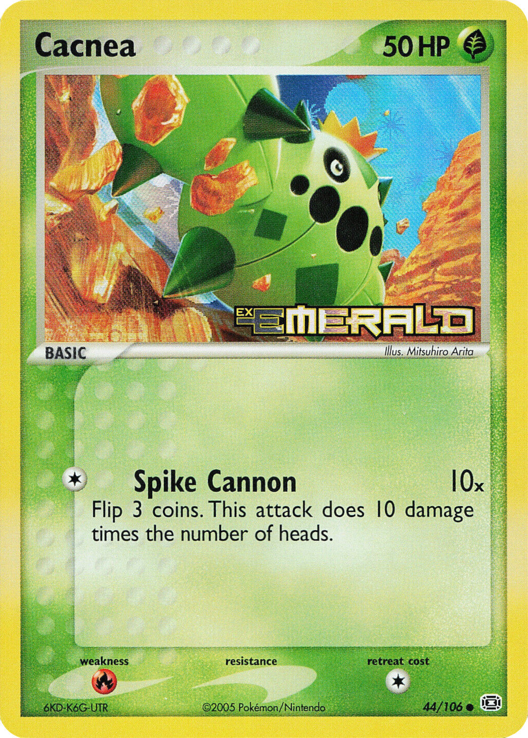 Cacnea (44/106) (Stamped) [EX: Emerald] | Gear Gaming Bentonville