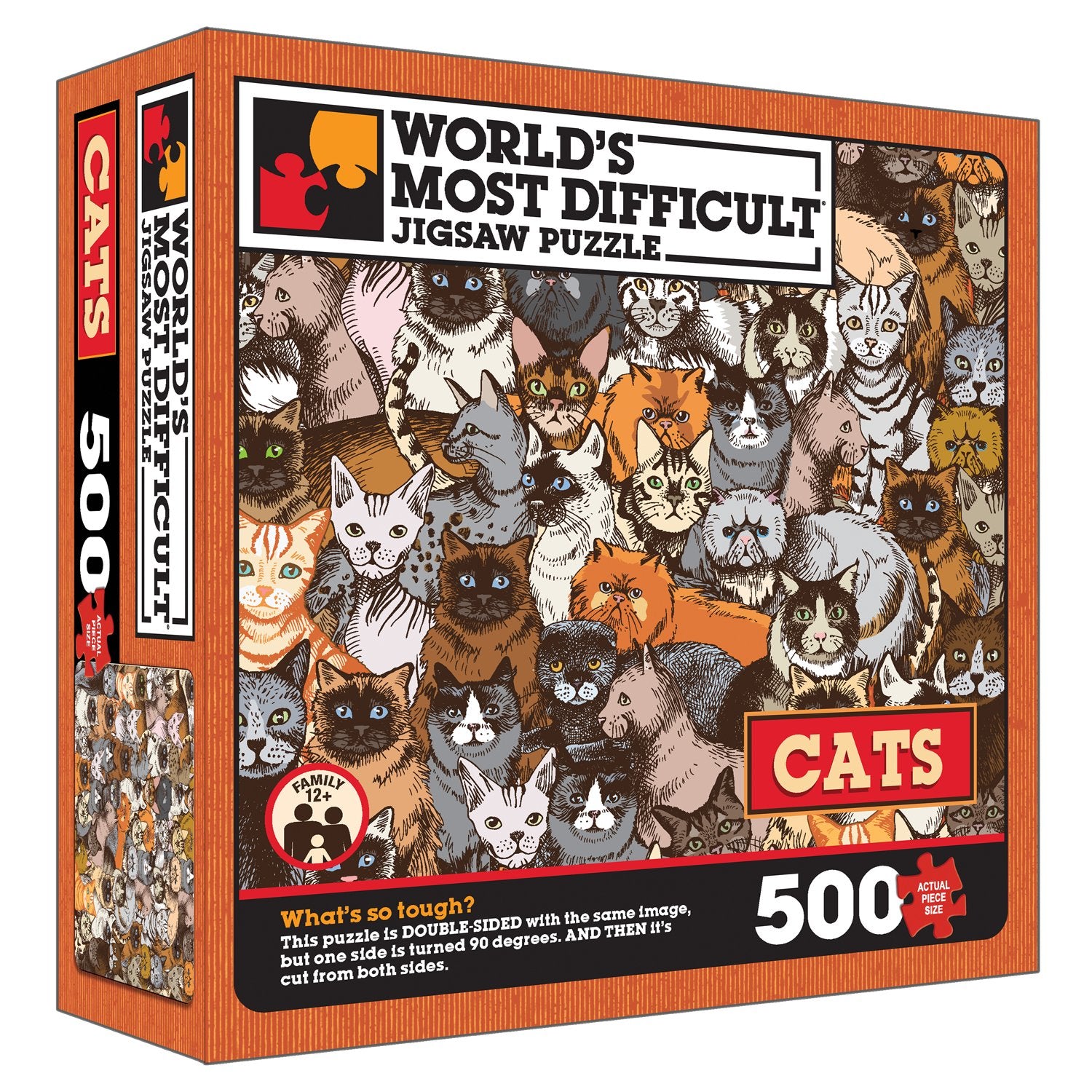 World’s Most Difficult Jigsaw Puzzle – Cats – Double Sided Puzzle – 15 in | Gear Gaming Bentonville