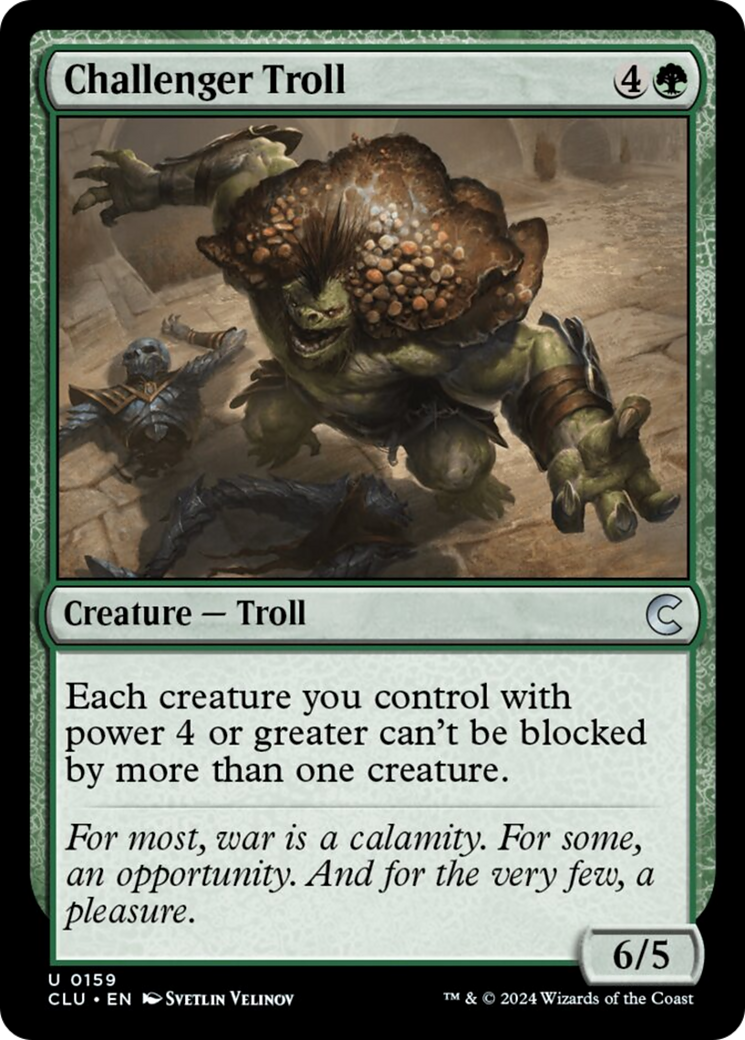 Challenger Troll [Ravnica: Clue Edition] | Gear Gaming Bentonville