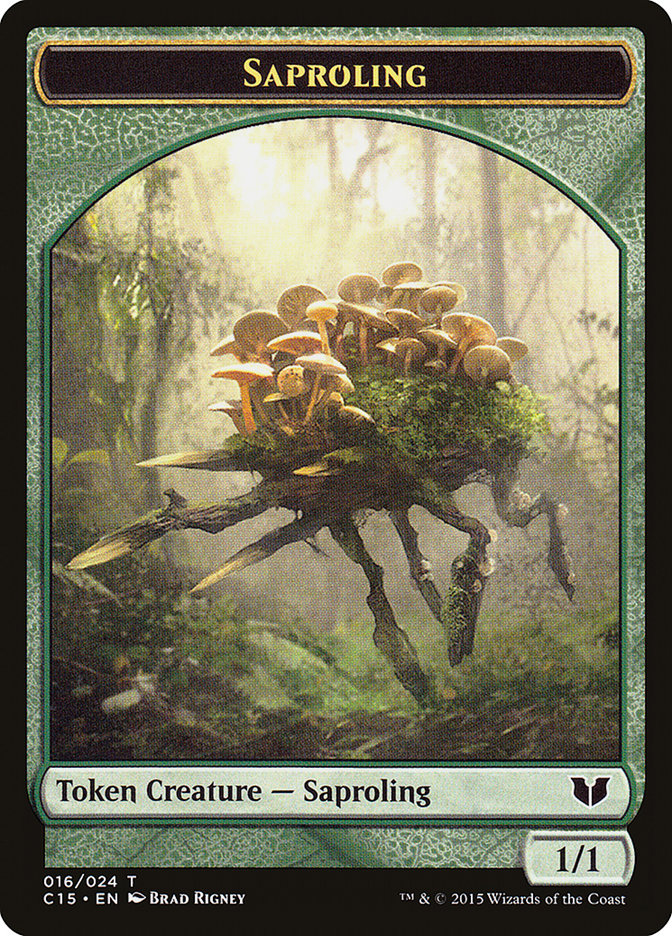 Saproling // Spider Double-Sided Token [Commander 2015 Tokens] | Gear Gaming Bentonville