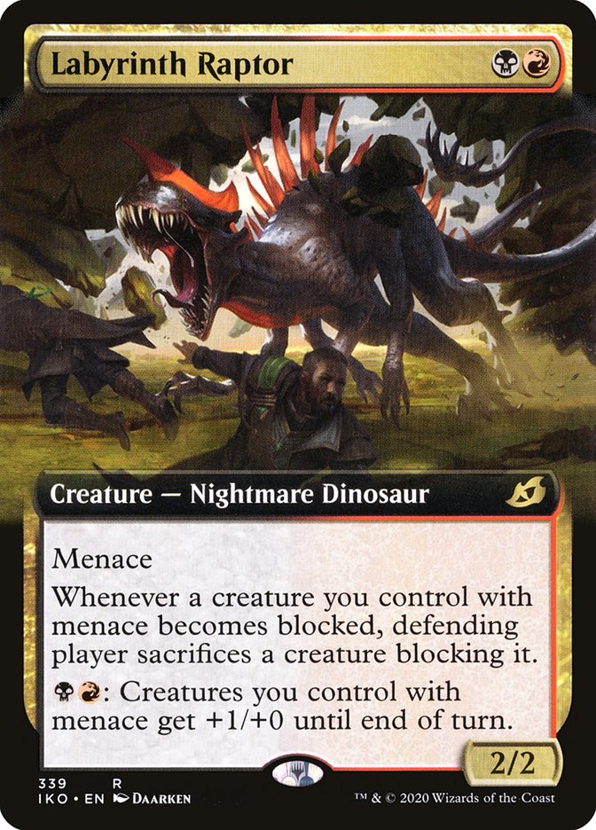 Labyrinth Raptor (Extended Art) [Ikoria: Lair of Behemoths] | Gear Gaming Bentonville