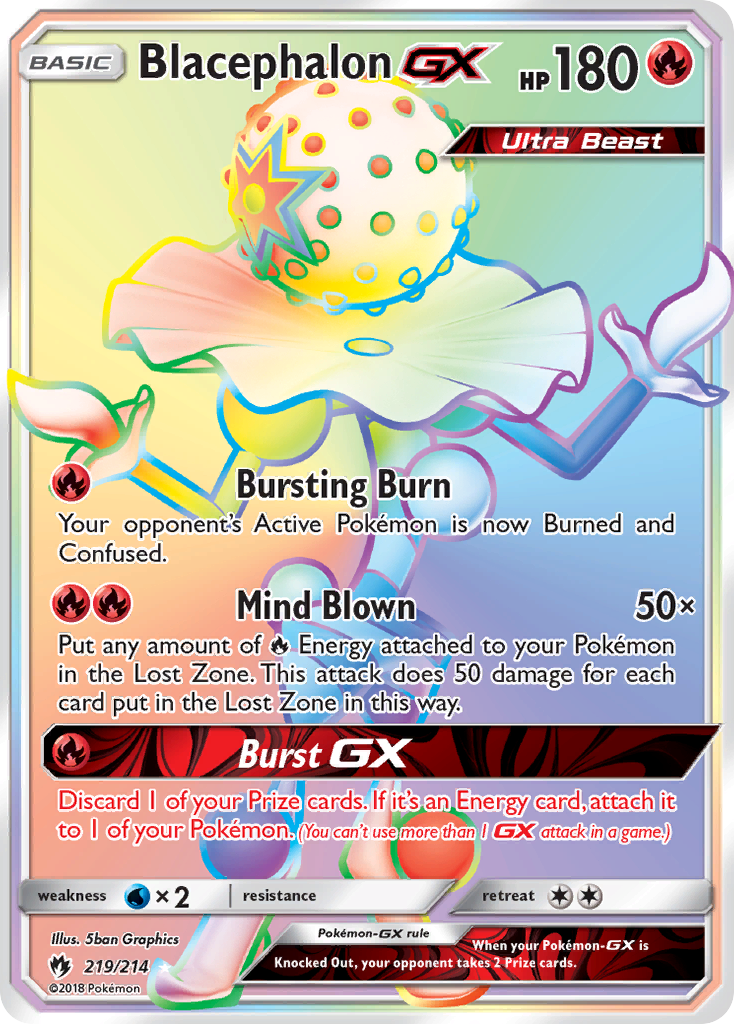 Blacephalon GX (219/214) [Sun & Moon: Lost Thunder] | Gear Gaming Bentonville