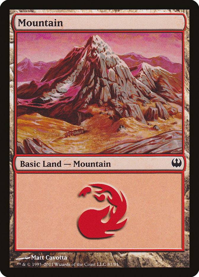 Mountain (81) [Duel Decks: Knights vs. Dragons] | Gear Gaming Bentonville