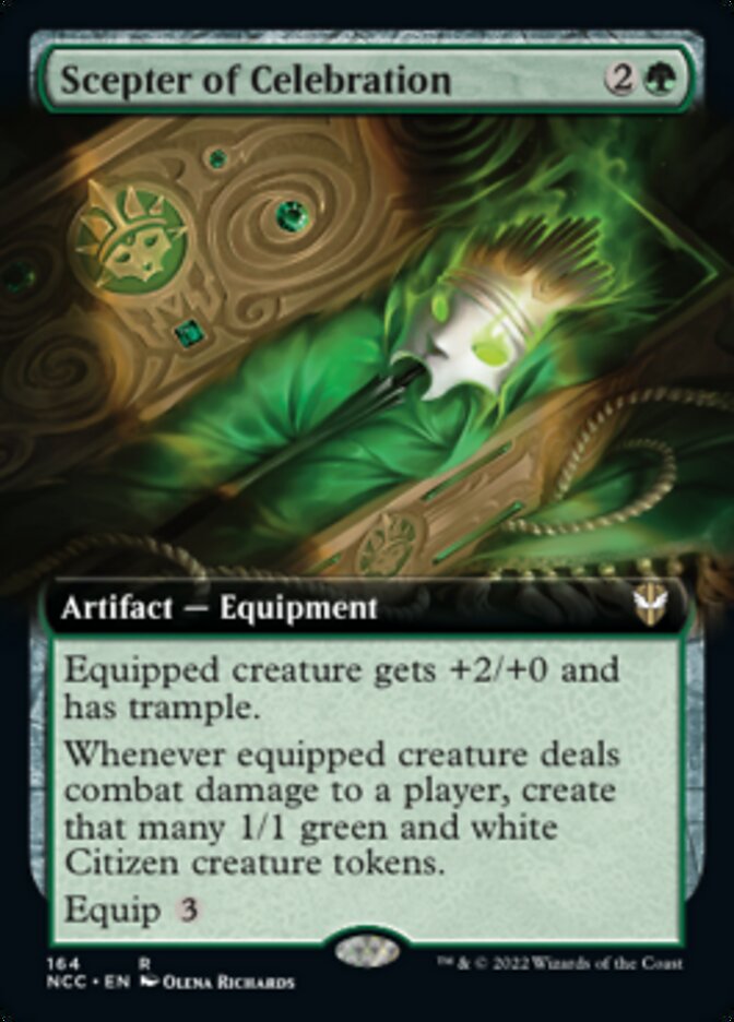 Scepter of Celebration (Extended Art) [Streets of New Capenna Commander] | Gear Gaming Bentonville