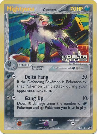 Mightyena (24/113) (Delta Species) (Stamped) [EX: Delta Species] | Gear Gaming Bentonville