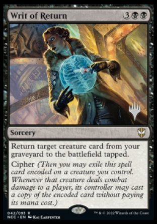 Writ of Return (Promo Pack) [Streets of New Capenna Commander Promos] | Gear Gaming Bentonville