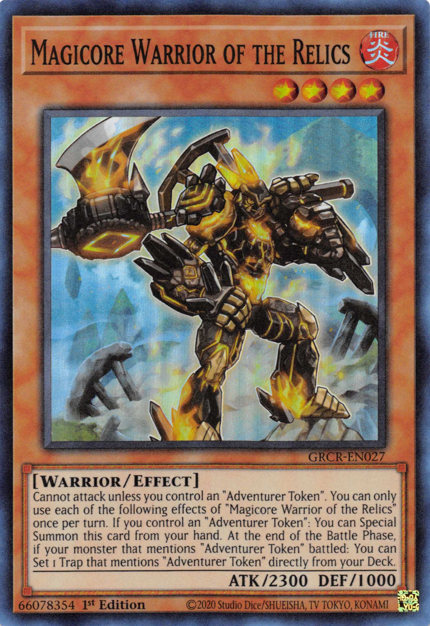 Magicore Warrior of the Relics [GRCR-EN027] Super Rare | Gear Gaming Bentonville