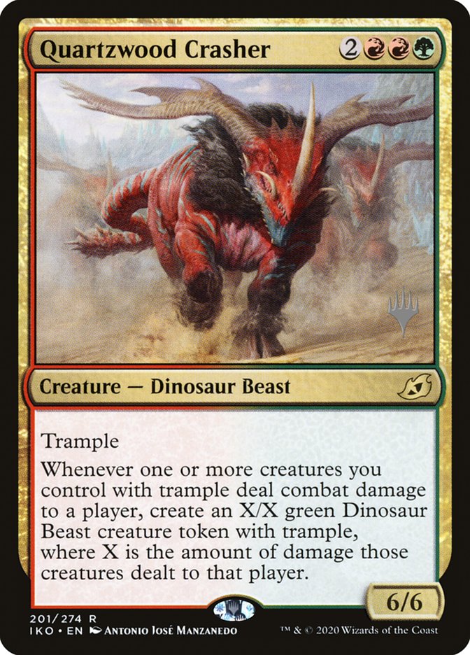 Quartzwood Crasher (Promo Pack) [Ikoria: Lair of Behemoths Promos] | Gear Gaming Bentonville