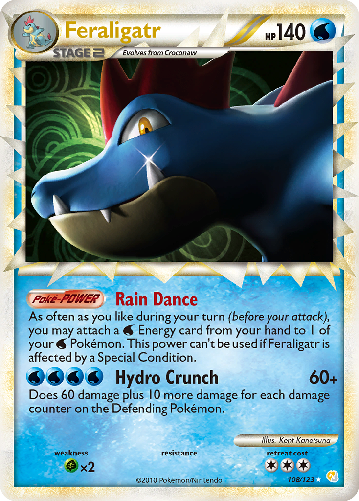 Feraligatr (108/123) [HeartGold & SoulSilver: Base Set] | Gear Gaming Bentonville