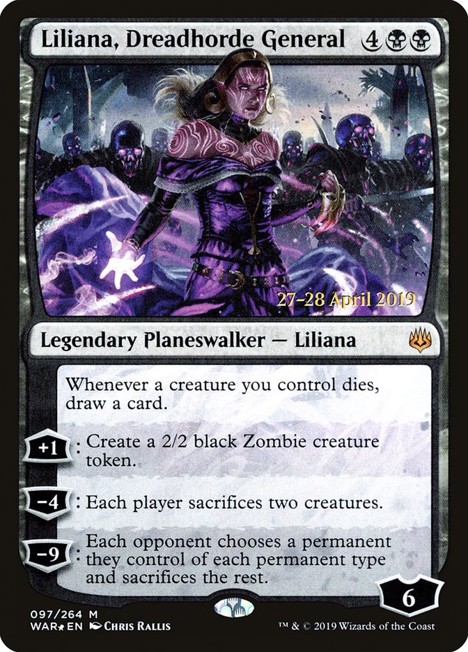 Liliana, Dreadhorde General  [War of the Spark Prerelease Promos] | Gear Gaming Bentonville