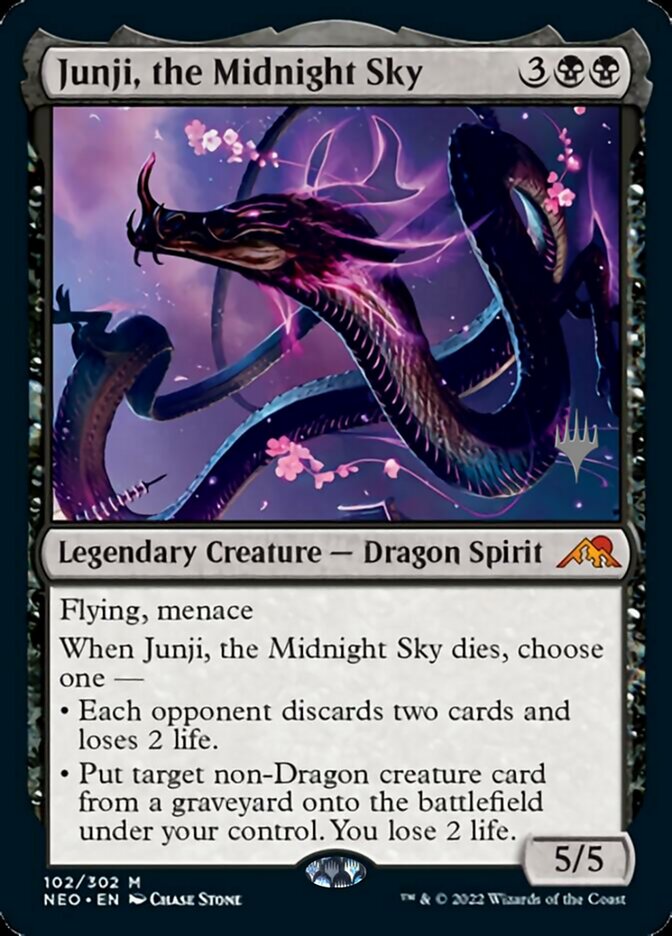 Junji, the Midnight Sky (Promo Pack) [Kamigawa: Neon Dynasty Promos] | Gear Gaming Bentonville