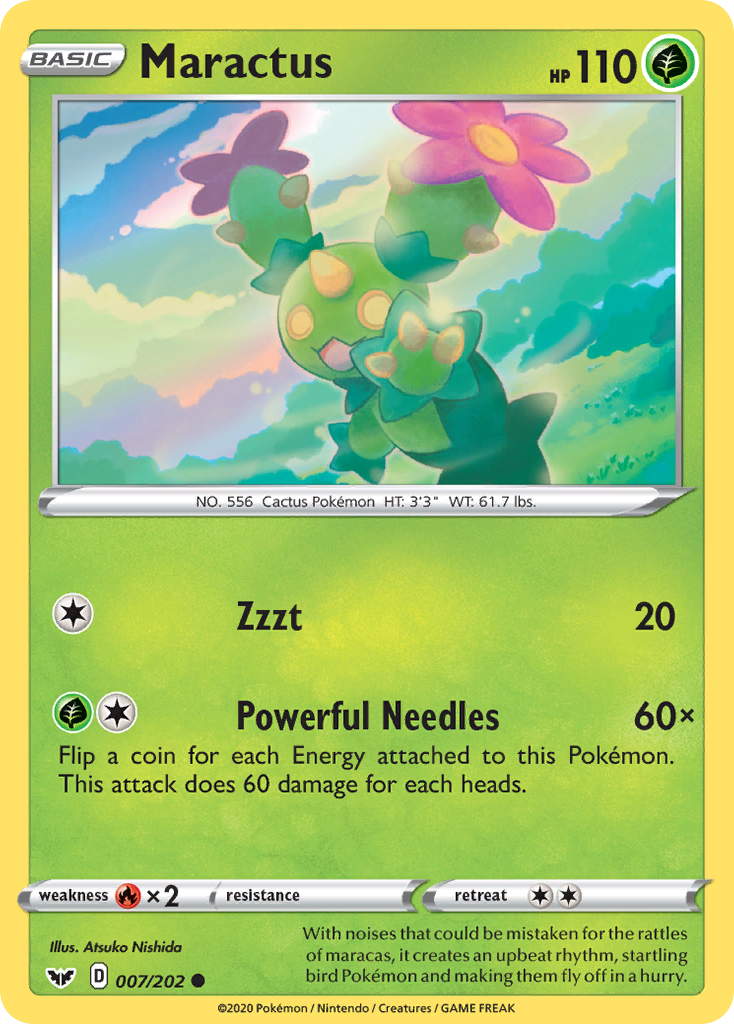 Maractus (007/202) [Sword & Shield: Base Set] | Gear Gaming Bentonville