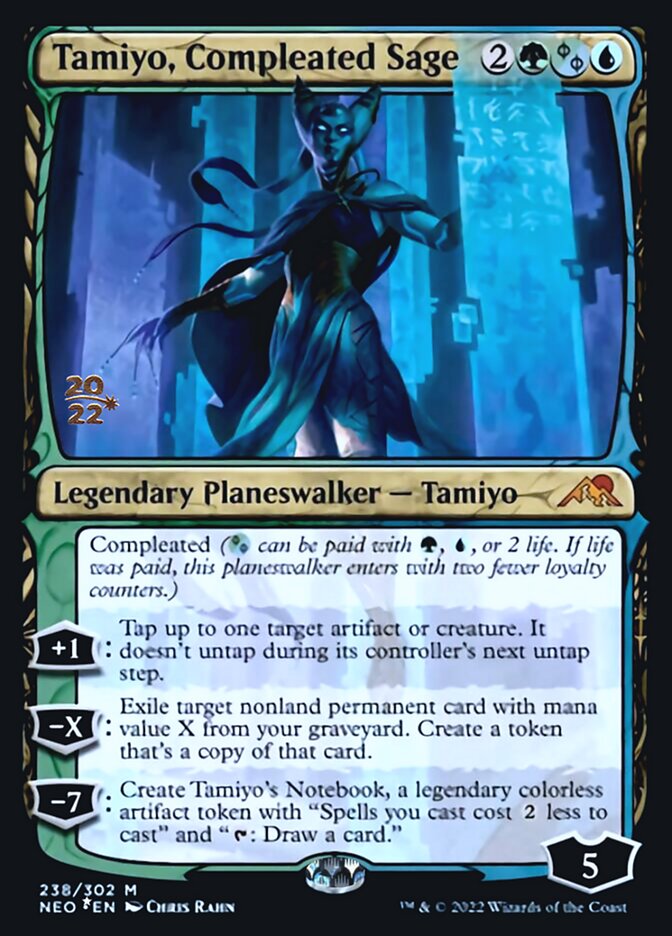 Tamiyo, Compleated Sage [Kamigawa: Neon Dynasty Prerelease Promos] | Gear Gaming Bentonville