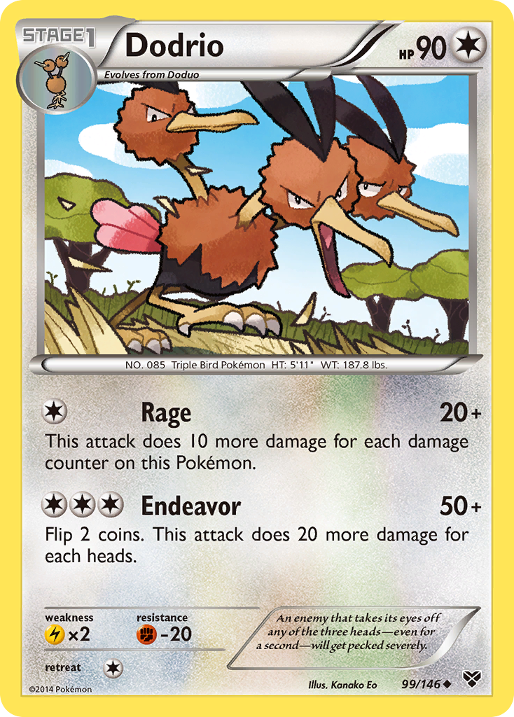 Dodrio (99/146) [XY: Base Set] | Gear Gaming Bentonville