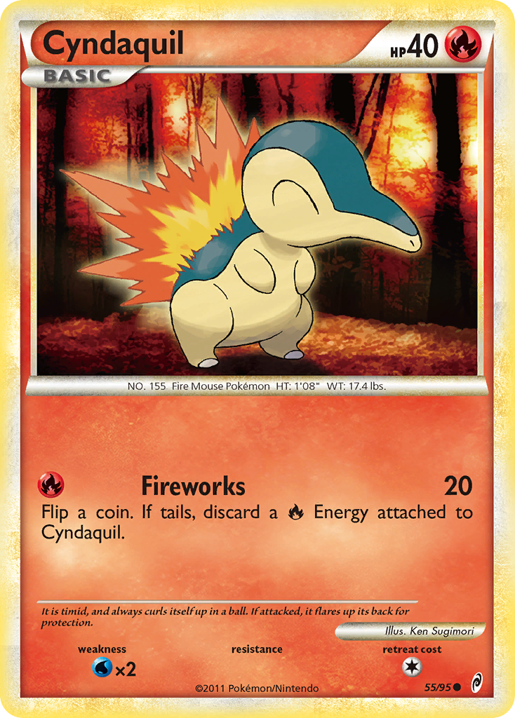 Cyndaquil (55/95) [HeartGold & SoulSilver: Call of Legends] | Gear Gaming Bentonville