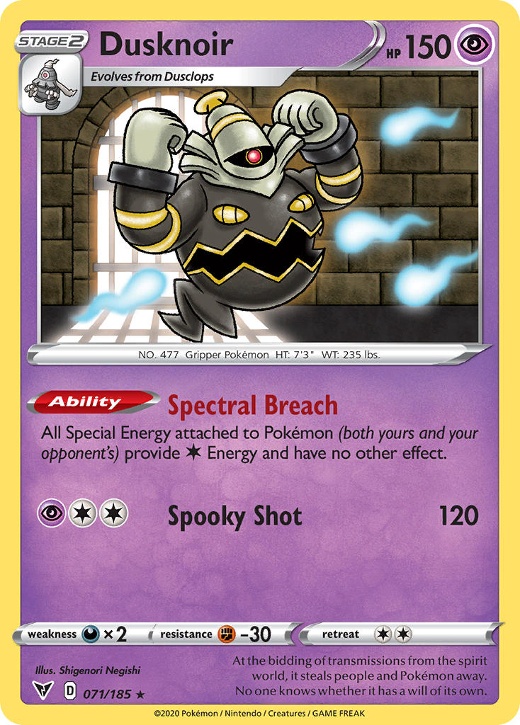 Dusknoir (071/185) [Sword & Shield: Vivid Voltage] | Gear Gaming Bentonville