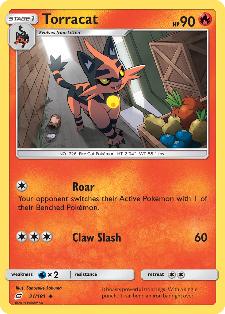 Torracat (21/181) [Sun & Moon: Team Up] | Gear Gaming Bentonville