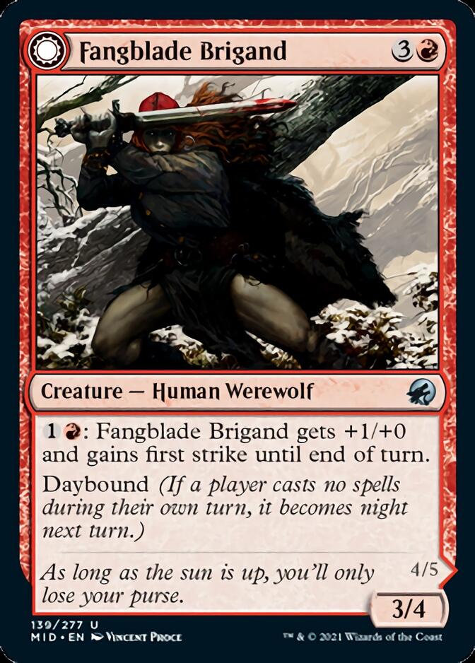 Fangblade Brigand // Fangblade Eviscerator [Innistrad: Midnight Hunt] | Gear Gaming Bentonville