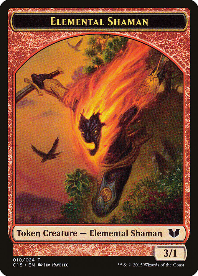 Elemental Shaman Token [Commander 2015 Tokens] | Gear Gaming Bentonville