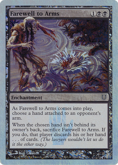 Farewell to Arms (Alternate Foil) [Unhinged] | Gear Gaming Bentonville