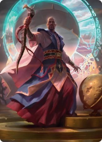 Teferi, Who Slows the Sunset Art Card [Innistrad: Midnight Hunt Art Series] | Gear Gaming Bentonville