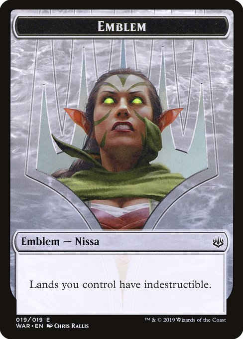 Emblem - Nissa, Who Shakes the World [War of the Spark] | Gear Gaming Bentonville