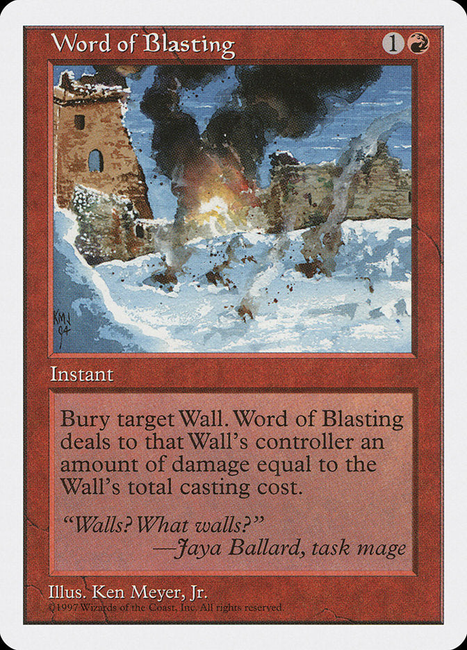 Word of Blasting [Fifth Edition] | Gear Gaming Bentonville