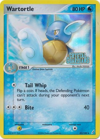 Wartortle (43/100) (Stamped) [EX: Crystal Guardians] | Gear Gaming Bentonville