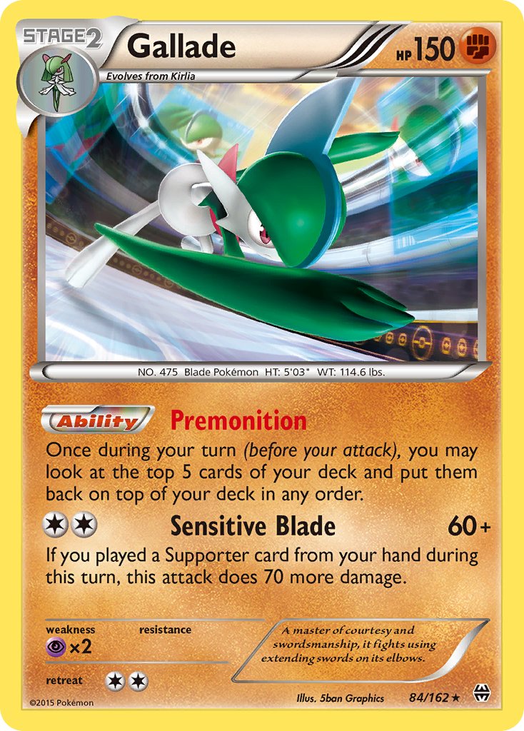 Gallade (84/162) (Cosmos Holo) (Blister Exclusive) [XY: BREAKthrough] | Gear Gaming Bentonville