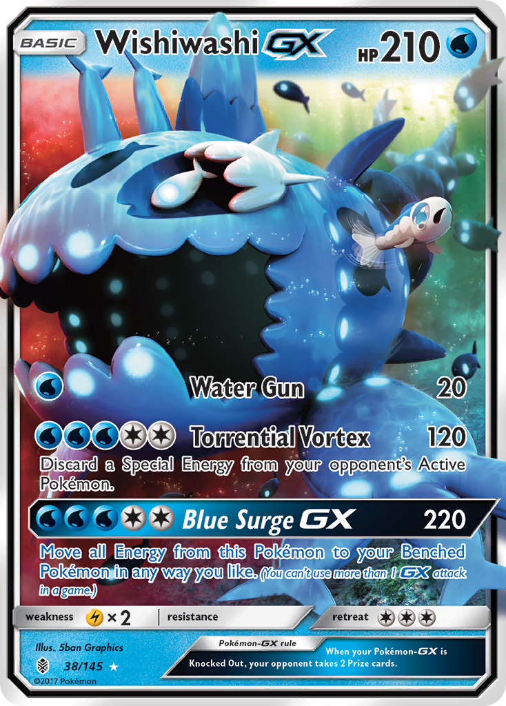 Wishiwashi GX (38/145) [Sun & Moon: Guardians Rising] | Gear Gaming Bentonville