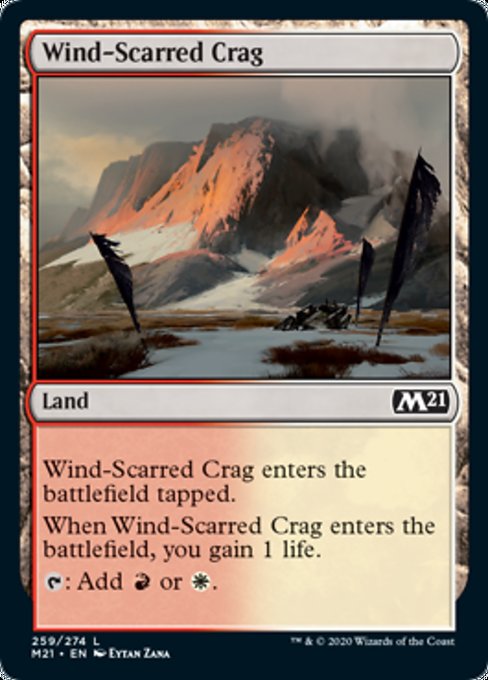 Wind-Scarred Crag [Core Set 2021] | Gear Gaming Bentonville