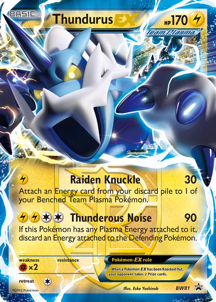 Thundurus EX (BW81) [Black & White: Black Star Promos] | Gear Gaming Bentonville