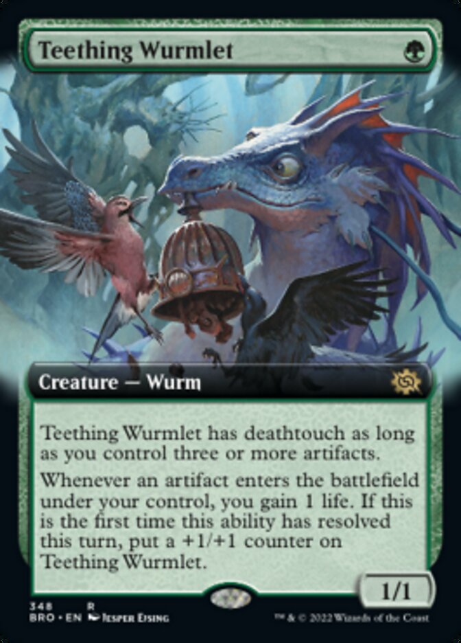 Teething Wurmlet (Extended Art) [The Brothers' War] | Gear Gaming Bentonville