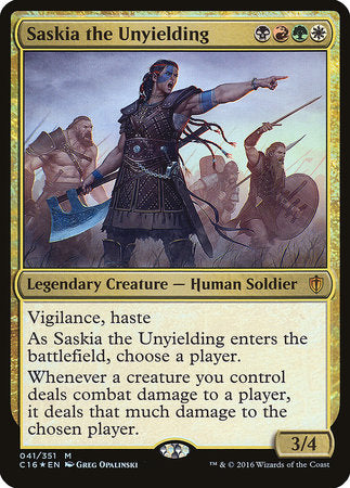 Saskia the Unyielding (Commander 2016) [Oversize Cards] | Gear Gaming Bentonville