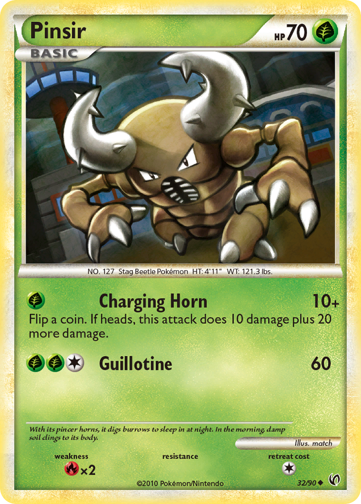 Pinsir (32/90) [HeartGold & SoulSilver: Undaunted] | Gear Gaming Bentonville