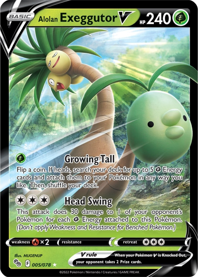 Alolan Exeggutor V (005/078) [Pokémon GO] | Gear Gaming Bentonville